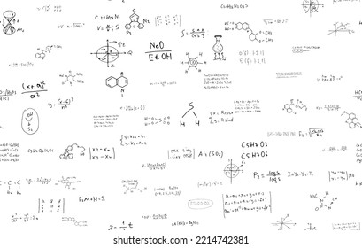 mathematische, physikalische Formeln. wissenschaftlicher Bildungshintergrund.