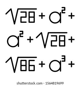 Mathematical problem color icon. Math puzzle. Mental exercise. Recreational mathematics. Ingenuity, knowledge, intelligence test. Problem solving. Solution finding. Isolated vector illustration