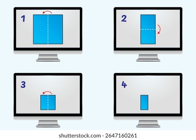Problemas matemáticos. Operações de campo matemático. Quadrado desenhado na tela do computador. Computação e matemática, geometria, física, química, ciência, educação.