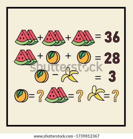 Mathematical puzzles. rebus for children and adults. count numbers. Mathematic riddle for the mind. Riddle with numbers. Vector