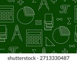 Mathematical, scientific formulas and expressions. Educational, vector illustration. Mathematical Background. Mathematics formula vector illustration