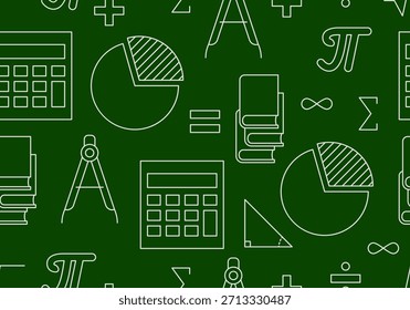 Fórmulas e expressões matemáticas e científicas. Educacional, ilustração vetorial. Fundo Matemático. Ilustração de vetor de fórmula matemática