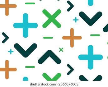 Mathematical sign abstract geometric background patterns