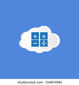 Mathematical Sign Vector Icon Button