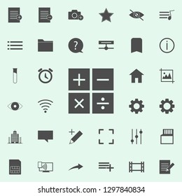 mathematical signs icon. web icons universal set for web and mobile