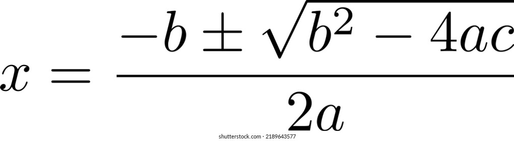 Mathematical Solutions For Quadratic Equation
