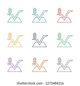 mathematical square icon white background. Editable line mathematical square icon from company. Trendy mathematical square icon for web and mobile.