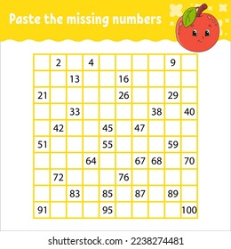 Mathematical square maze. Game for kids. Number labyrinth. Education worksheet. Activity page. Puzzle for children. cartoon characters. Vector illustration.