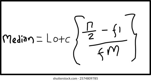 mathematical statistics, mathematical median formula