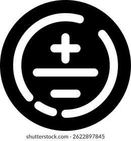 Mathematical symbol Line vector Icon Design