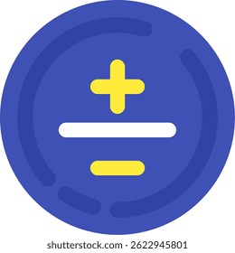 Símbolo matemático Line vetor Icon Design