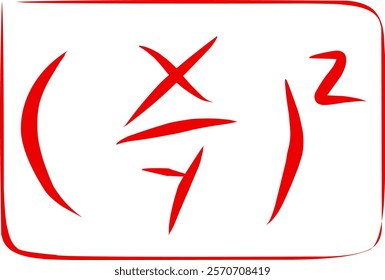 mathematical symbol x over y all squared
How to read Broken in doodle style