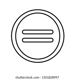 Mathematical symbols in a circle