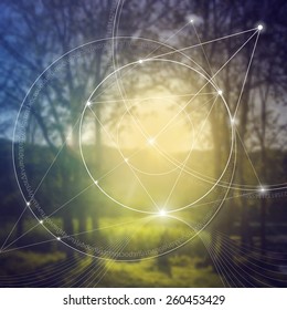 Mathematical symbols and digits in nature. The formula of nature. Greek letters. There is no beginning and no end of the Universe, and no beginning and no end of the Life and the Bliss.