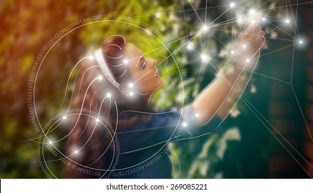 Mathematical symbols and digits in nature. The formula of nature. Greek letters. There is no beginning and no end of the Universe, and no beginning and no end of the Life and the Bliss.