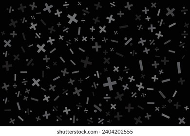 Símbolos matemáticos fondo de patrón sin fisuras