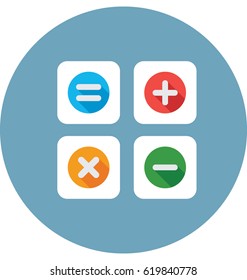 Mathematical Symbols Vector Icon