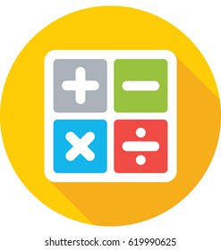 Mathematical Symbols Vector Icon