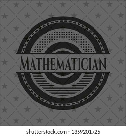 Mathematician retro style black emblem