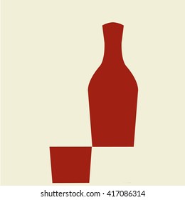  Mathematics with alcohol. A full wine bottle minus a full wine glass, from the bottom of the bottle, is equal with a full wine bottle.