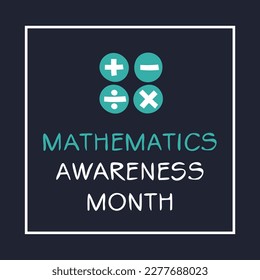 Mes de Conciencia Matemática, realizado en abril.