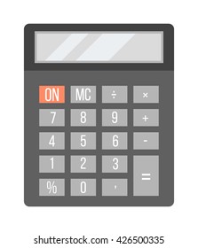 Mathematics business calculator technology vector icon