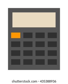 Mathematics calculator technology vector icon