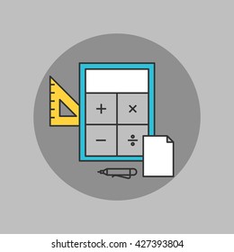 Mathematics concept icons