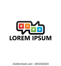 Matemáticas consultar diseño de plantillas de logotipo