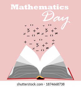 Mathematics Day vector illustration December 22.