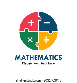 Ilustración del logotipo de diseño matemático