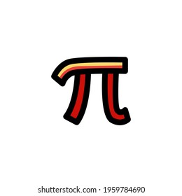 Mathematics Education Outline Icon Vector Illustration
