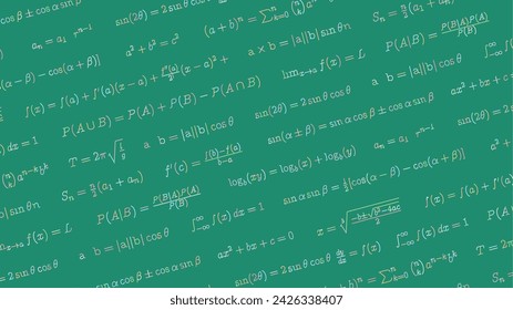 Mathematikgleichung background_blackboard.Vector Kunst, die einfach zu bearbeiten ist.