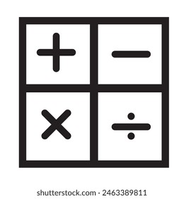 Mathematics icon design eps 10