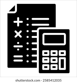 Mathematics Icon Element For Design