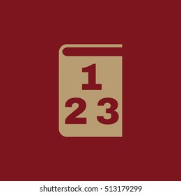 Mathematics icon. vector design. Book, Mathematics symbol. web. graphic. JPG. AI. app. logo. object. flat. image. sign. eps. art. picture - stock vector