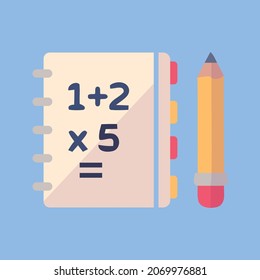 Icono matemático, vector y glifo