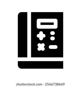 mathematics icon. vector glyph icon for your website, mobile, presentation, and logo design.