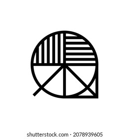 Mathematics icon in vector. Logotype