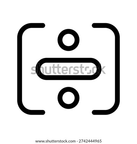 Mathematics Icon Vector Symbol Design Illustration