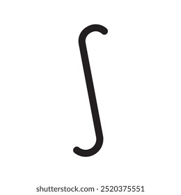 Mathematics Integral Icon or Symbol Design