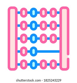 mathematics lesson color icon vector. mathematics lesson sign. isolated symbol illustration