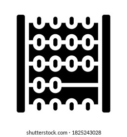 mathematics lesson glyph icon vector. mathematics lesson sign. isolated contour symbol black illustration