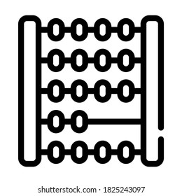 mathematics lesson line icon vector. mathematics lesson sign. isolated contour symbol black illustration