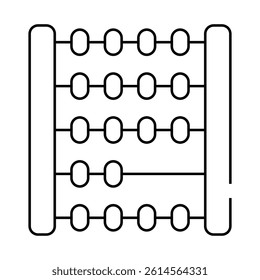 mathematics lesson line icon vector. mathematics lesson sign. isolated contour symbol black illustration
