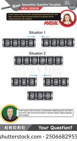 mathematics, mathematical concepts, High school, middle school, exam question template, numerical lessons, verbal lessons, Next generation problems, dad, girl, for teachers, editable