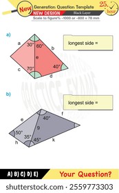 mathematics, mathematical concepts, High school, middle school, exam question template, numerical lessons, verbal lessons, Next generation problems, for teachers, editable, eps