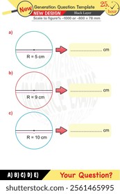 mathematics, mathematical concepts, High school, middle school, exam question template, numerical lessons, verbal lessons, Next generation problems, for teachers, editable, eps