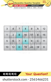 mathematics, mathematical concepts, High school, middle school, exam question template, numerical lessons, verbal lessons, Next generation problems, for teachers, editable, eps