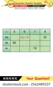 mathematics, mathematical concepts, High school, middle school, exam question template, numerical lessons, verbal lessons, Next generation problems, for teachers, editable, eps